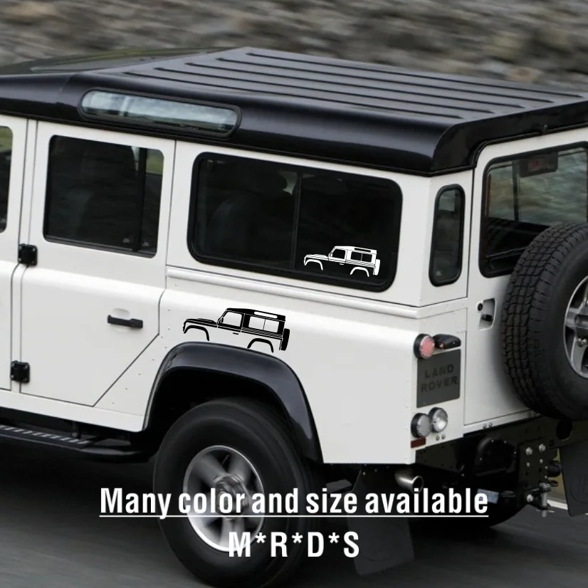 

Car Window Sticker Auto Graphics Body Bumper Reflective Vinyl Decal For Land Rover Defender 90 110 2022 Accessories