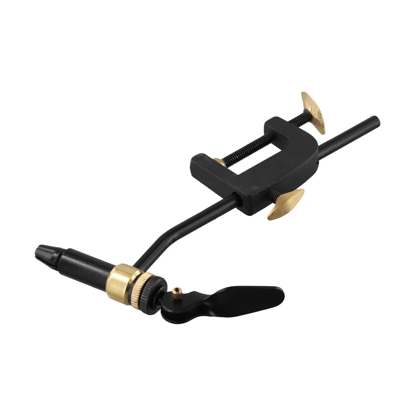 Rotary Fly Tying Vise with Metal C Clamp for Table Mounting up to 35mm Thickness Fishing Tackle Tool for Precise Hook Tying