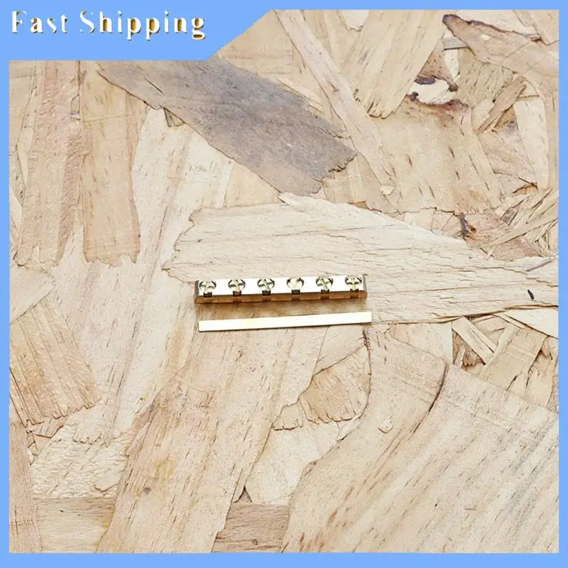 1 Stück 42 mm Messing Gitarrensattel höhenverstellbares Ersatzzubehör für ST LP E-Gitarrenteile