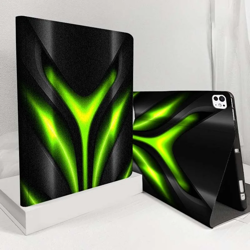 

Зеленая геометрическая маска для iPad Pro Air 5 4 3 13 11 8 7 6 5 10th 7th 6. 10.5 12.9 10.9 Чехол для планшета