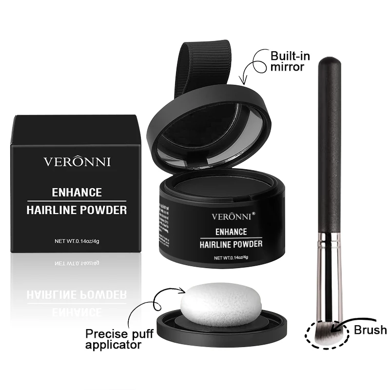 VERONNI Hairline Line Shadow Contouring Powder-Haarreparatur- und Schattenfüllpulver Stirn-Haaransatz-Ersatz-Make-up – Detail 2