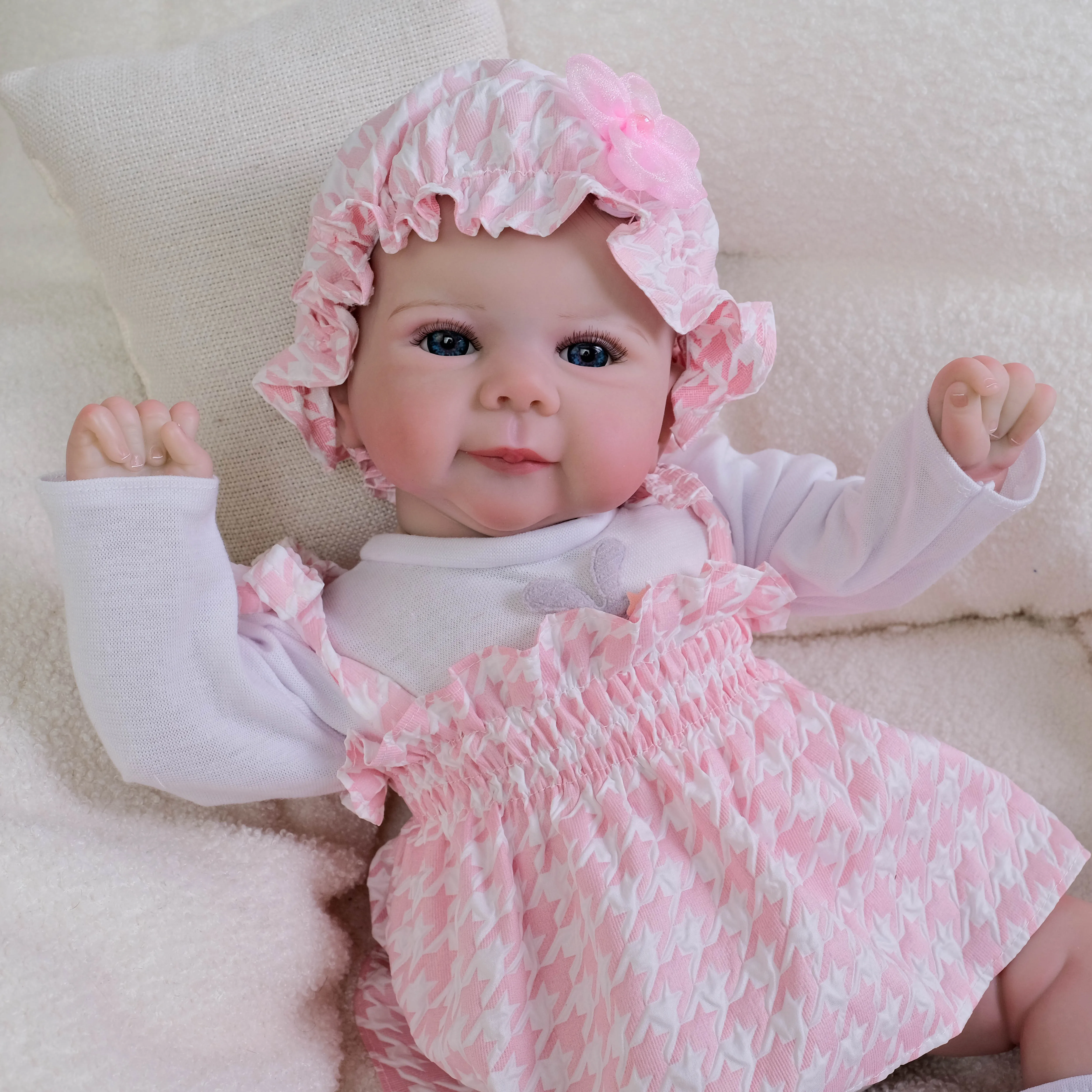 

NPK 18inch Julietta Lifelike Reborn Baby Doll Full Body with 3D Skin Hand-Painted Hair Touching Realistic Collectible Doll