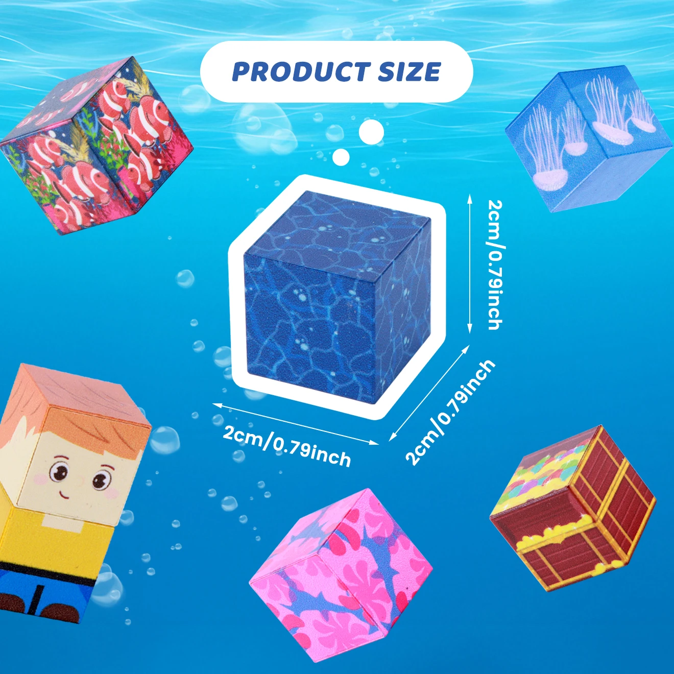 100PCS Magnetic Building Blocks Ocean Adventure Set,  3D treasure hunt fun, great birthday Christmas gift