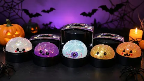 Halloween Dumpling Squeeze Squishy Toy, Cute Slow Rising Squeeze Stress Relief Sensory Toy, Soft Kawaii Halloween Fidget Toy