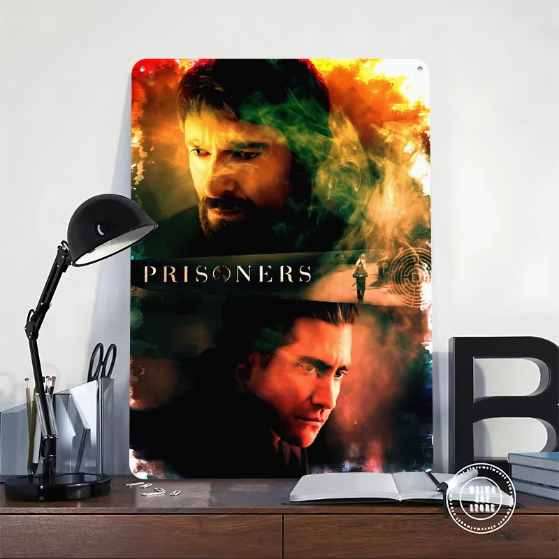 Prisoners Movie Printing Poster Customized Retro Wall Art Vintage Metal Signs for Mancave Gaming Decoration Room Bar Accessories