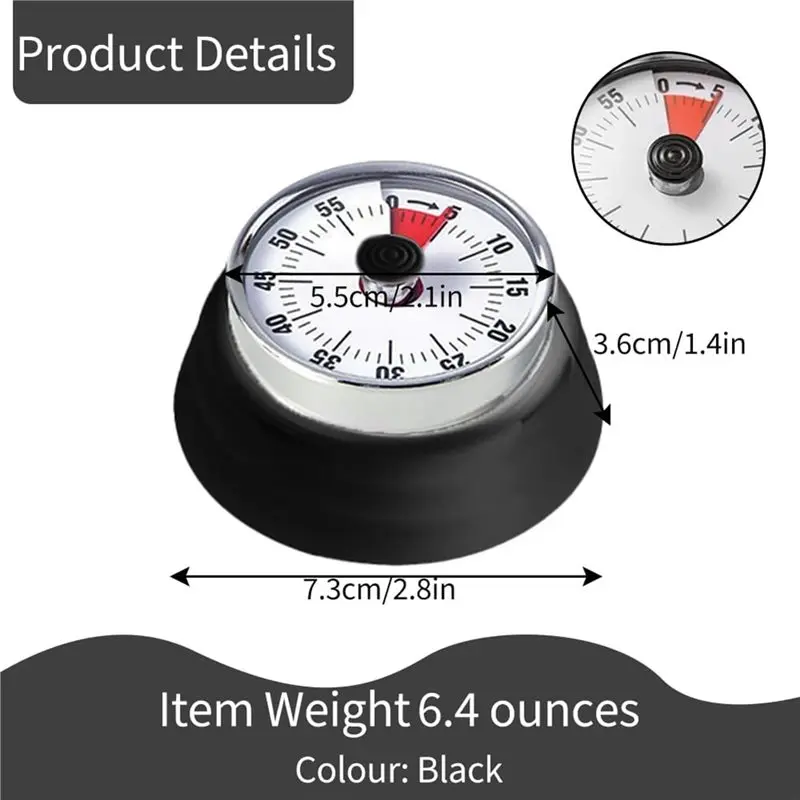 ABUI-기계식 시계 타이머 스테인리스 스틸 사우나 타이머 사우나 룸 및 스파용, 사우나 액세서리, 자가 구동