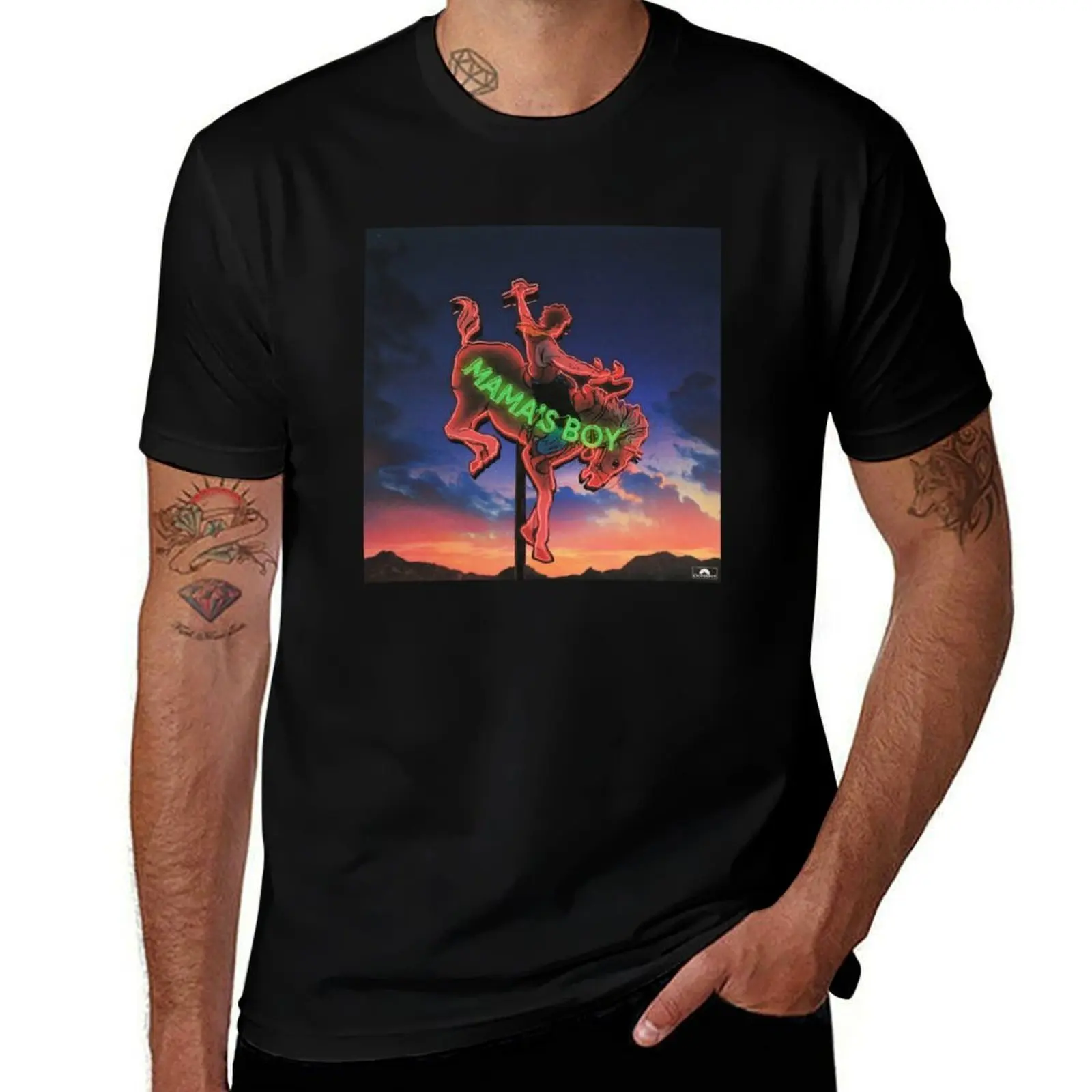 CONFIRM THIRD MAMA'S BOY T-Shirt Regular Fit Plain Tee Shirt T-Shirt