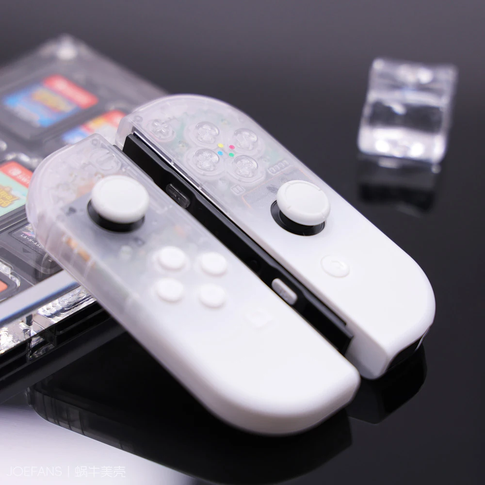 

Replacement Housing Shell For Nintendo Switch NS/OLED Limited Joy-con Back shell Case Cover DIY For A.T.Field Phantom White