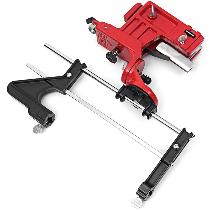 PORK-Universal Pro Lawn Mower Chainsaw Chain File & Guide Sharpener Grinding Guide For Garden Chain Saw Sharpener Garden Tools