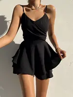 2025 Slim Suspender Strap Sexy Jumpsuits Y2k Ruffles Rompers Summer Casual Threaded Slip Playsuits Female Elegant Skirt Pants - Image 2