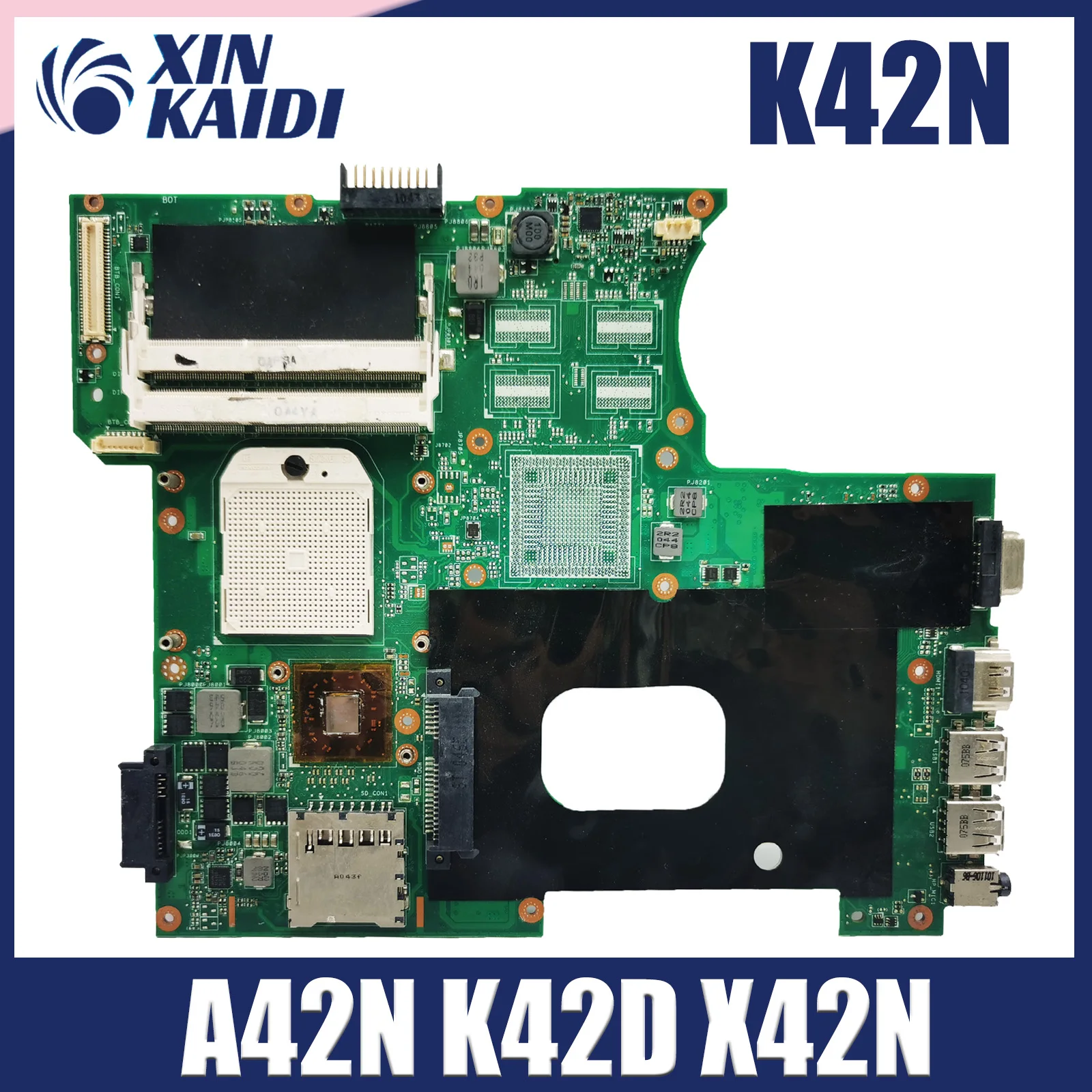 

K42N Laptop Motherboard For ASUS A42N K42N X42N Notebook Mainboard 100% Fully Tested OK