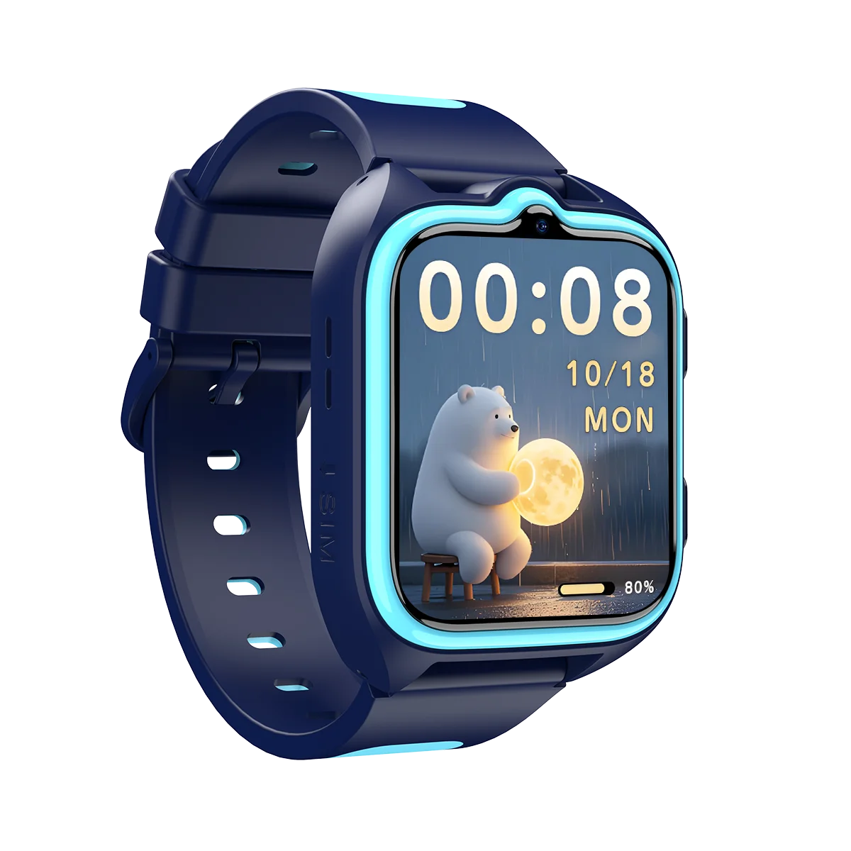 Montre connectée pour enfants Blackview, écran HD de 1,75 pouces, appel vidéo 4G, montre de suivi pour enfants étanche, GPS, LBS, WIFI, pour enfants