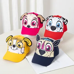 PAW Patrol Children's Sun Hats Marshall Rubble Chase Skye Cartoon Peaked Cap Kawaii Anime Sun Protection Cap For 3-5Y Boys Girls