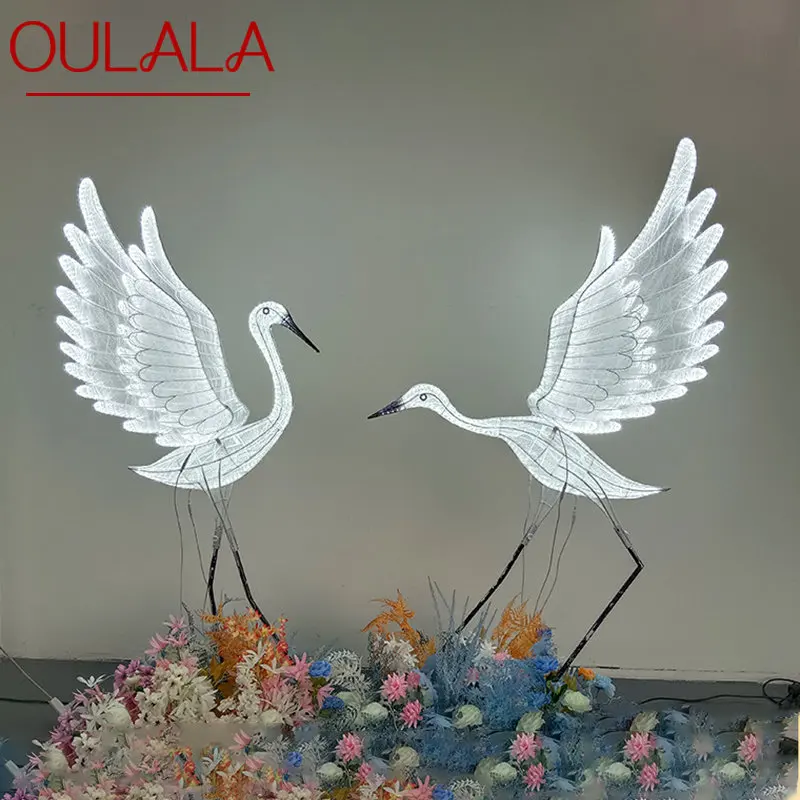 OULALA Modern LED Light  for Party Stage ShiningRoad Lead Egret edding Decoration Lamp