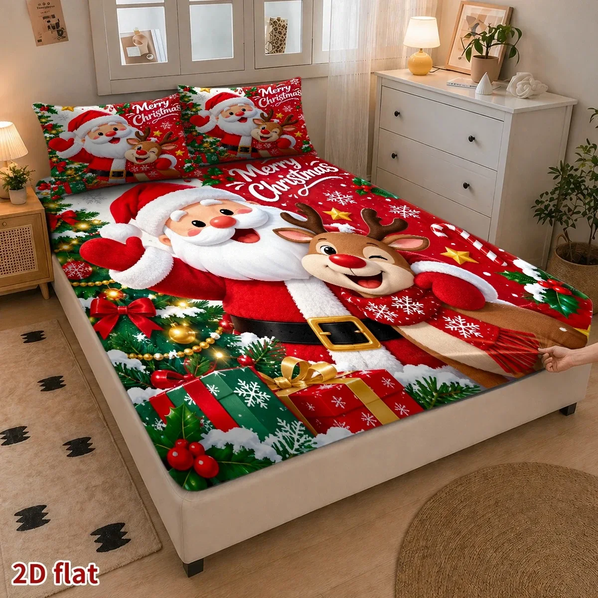 طقم ملاءات سرير ثلاثي القطع بط - مراجعة Fitted Bed Sheets Deep Pocket وسعره