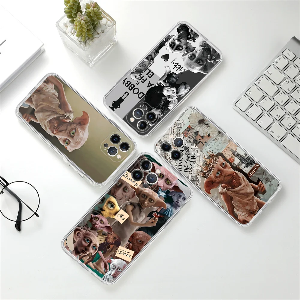 

D-Dobby Cute Phone Case for iPhone 16 15 8 7 6 6S Plus X SE XR XS 14 11 12 13 Mini Pro Max Mobile Case