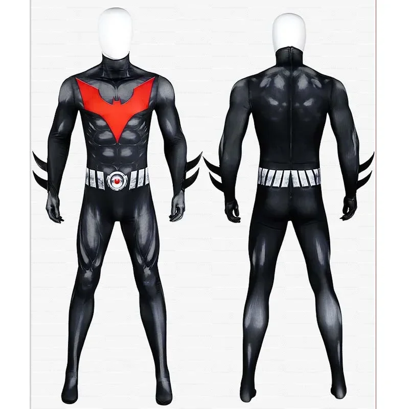 Batman Beyond Cosplay Costume Cos Terry Mcginnis Jumpsuit Halloween Party Carnival Comic-Con Props Masquerade Bodysuit Gift