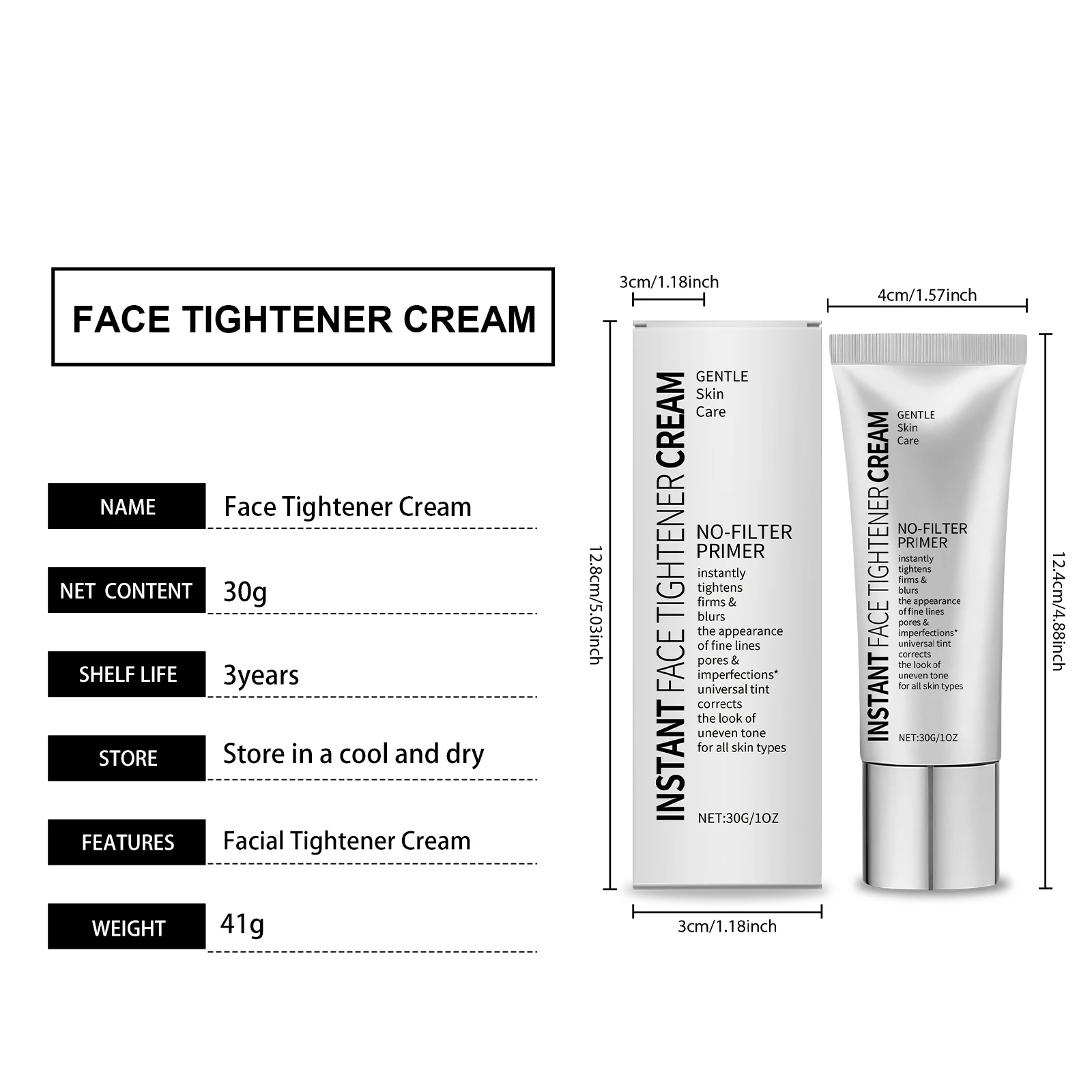 Facial Skin Makeup Primer Moisturizing Skin Color Fine Wrinkle Care Deep Moisturizing Mild Care Cream Protect Not Irritating
