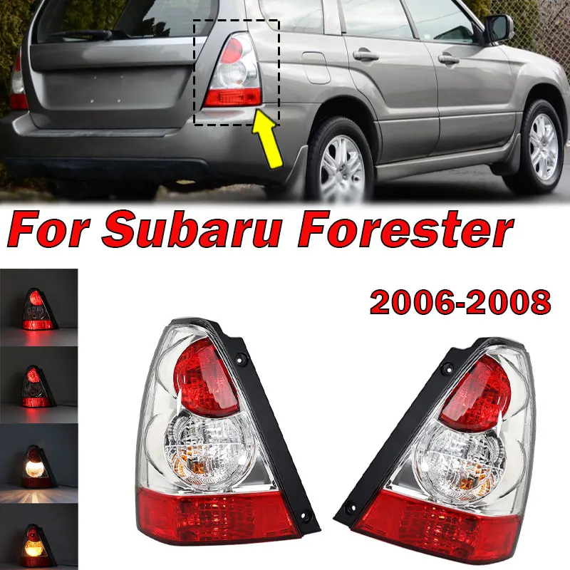 For Subaru Forester 2006 2007 2008 Car Rear Tail Light Warning Brake Signal Lamp Taillight Without Bulb 84201SA160 84201SA170