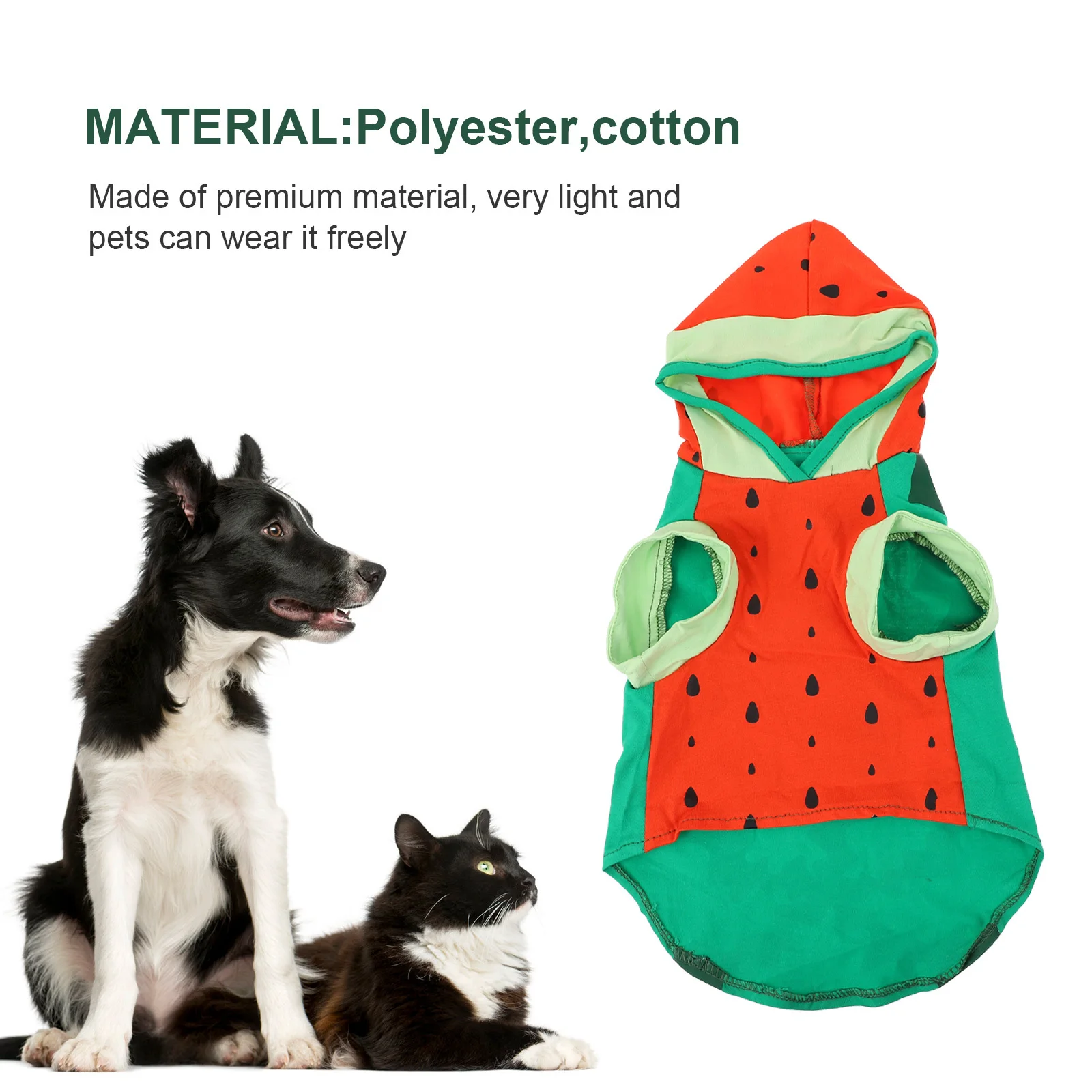 

Watermelon Pet Clothing Soft Lightweight Decorative Dog Cat Clothes Lovely Pet Costume Photography Prop Dog Cosplay Clothes