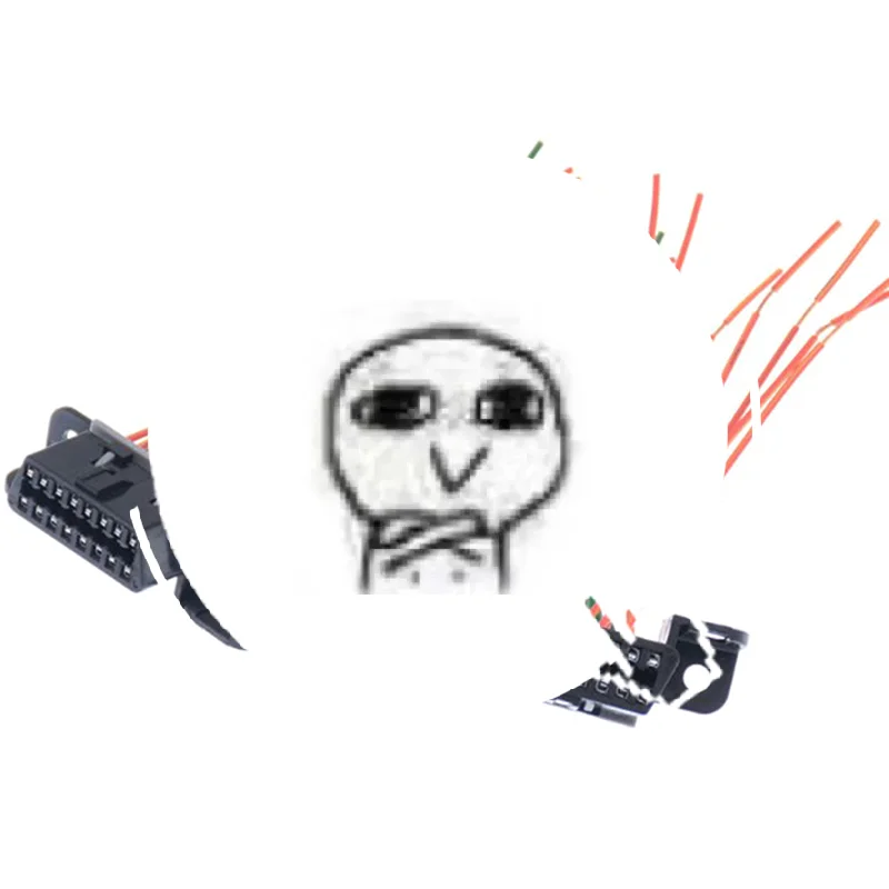 

Универсальный 16-контактный разъем для автомобильного компьютера, основной кабель-удлинитель, адаптер OBD2