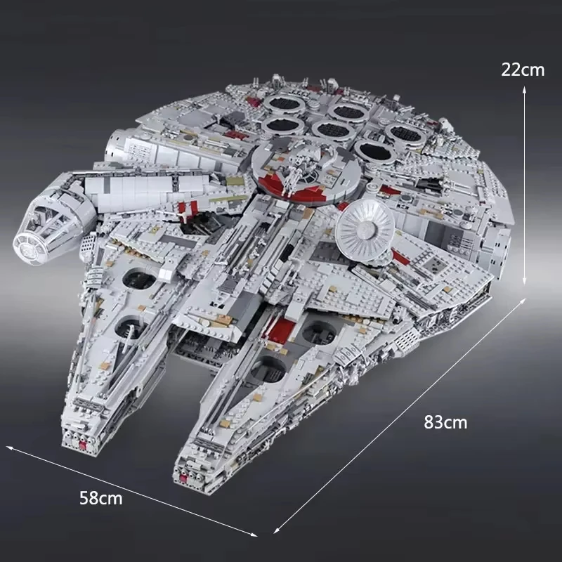 

7541Pcs Millennium Falcon UCS Giant Ship Decoration Birthday Gift Brick Children Educational Toy