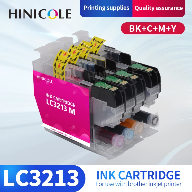 

Совместимый картридж HINICOLE LC3213 для принтеров Brother LC3211XL LC3213XL DCP-J572DW DCP-J772DW DCP-J774DW MFC-J491DW