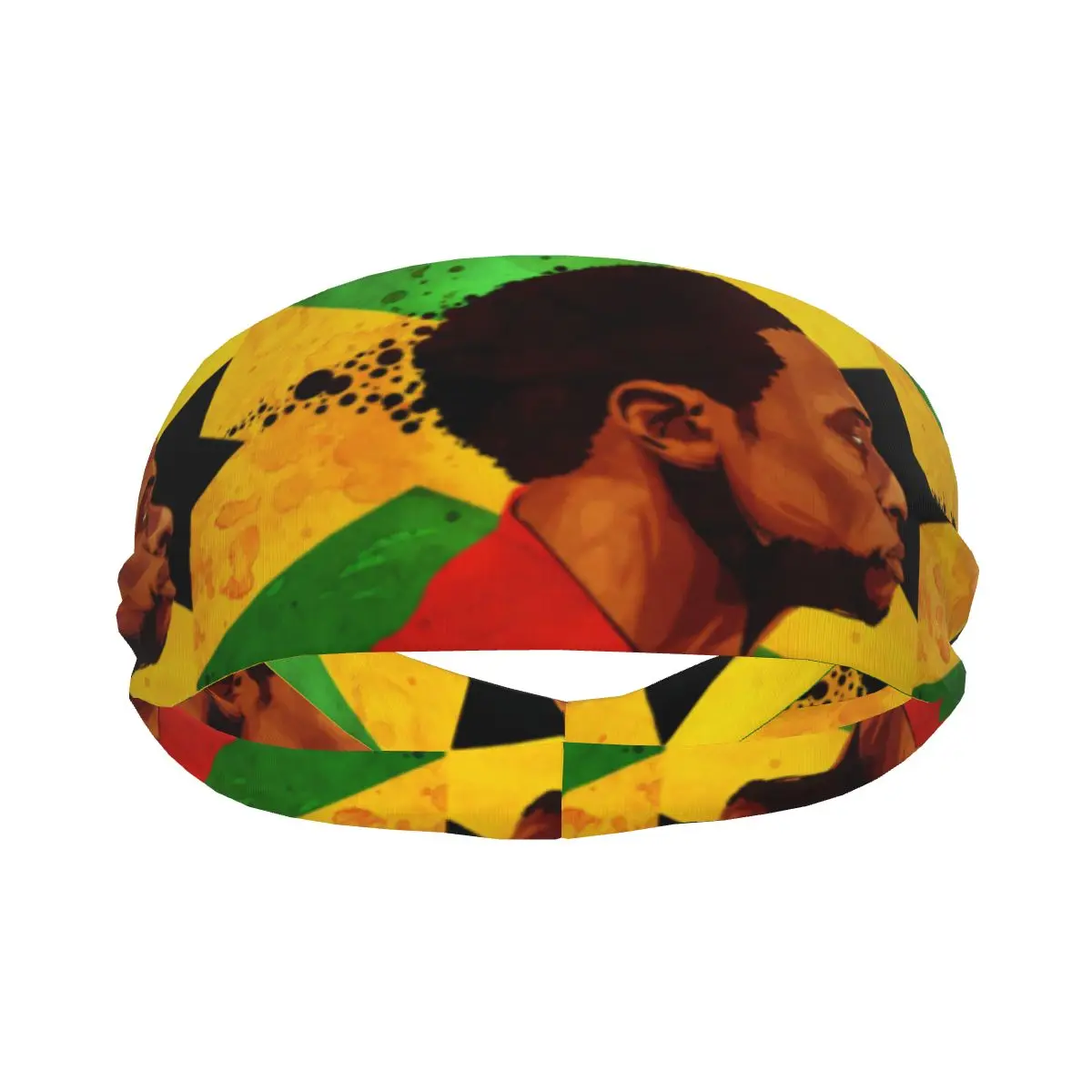 Jamaica Music Athletic Headband Elastic Sweatbands Women Men Basketball Sports Gym Fitness Sweat Band Volleyball Tennis