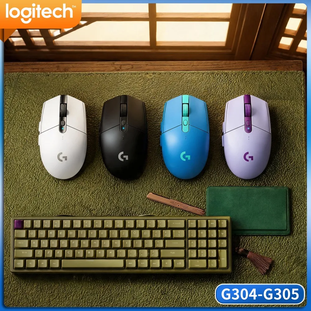 Logitech G304 LIGHTSPEED Wireless Mouse,Smooth Cursor Ergonomic Right‑Hand For Hobby Gamer Regular Office Staff Work