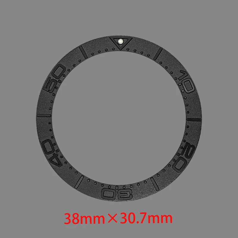 38×30.7mm Curved Metal Bezel Insert Ring Fits GMT SRPD SKX007 SKX009 Watch Case NH35 NH36 Movement Watch Bezel Ring Refit Parts