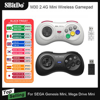 AKNES 8Bitdo M30 2.4G Mini Gamepad Game Controller for Sega Genesis Mini and Mega Drive Mini Game Console Accessories