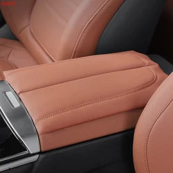 Center Console Armrest Box Cover Pad For Mercedes Benz C GLC Class W206 X254 Leather Anti-Scratch Armrest Cushion