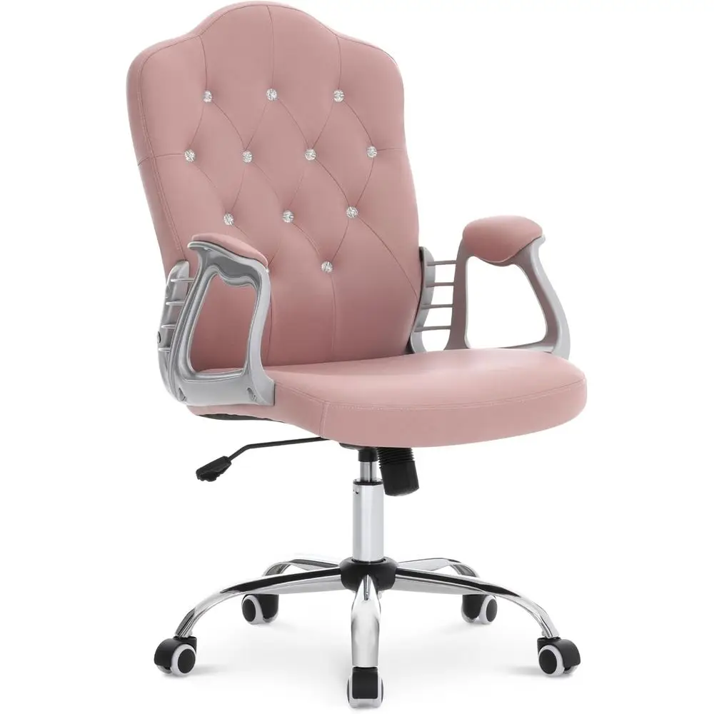 

Регулируемое офисное кресло для дома, кресло для макияжа с поясничной поддержкой, милое вращающееся кресло для маникюра, эргономичное с подлокотниками, C