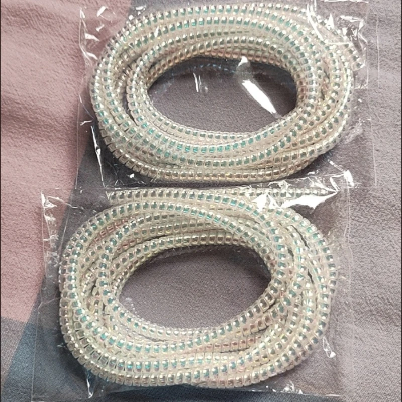 1.6M USB Charging Data Line Cable Protector Wire Cord Protection Spring Wrap Cable Winder Organizer Home Desk Accessories