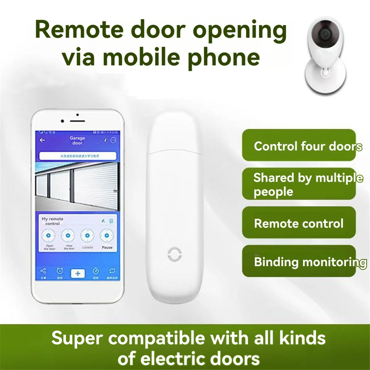 2025 + APP Tür Fernbedienung Rollladen Tür Garage Tür Elektrische Tür Fernbedienung WiFi Multi-Frequenz Universal