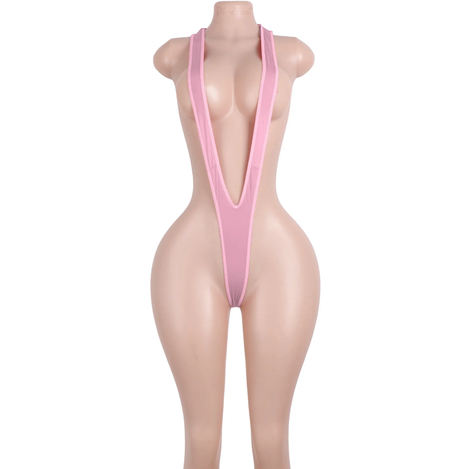 Neckholder Top Tanga Bikini Damenbekleidung Designer Großhandel Exotische Tanzbekleidung Bar Kostüme Leistung Stripper Outfits Bodys