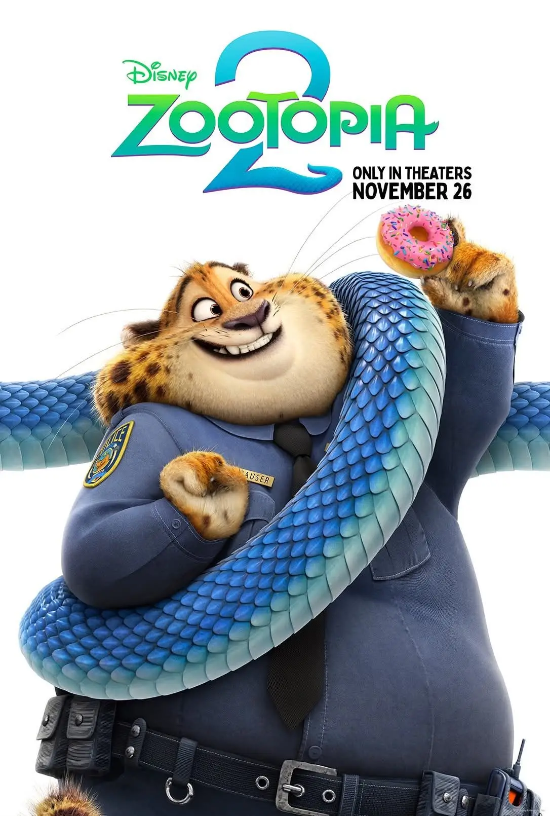 

Постер Disney Zootopia 2 для детской комнаты, спальни, домашнего декора, 2025, мультфильм Уолта Диснея, картина на холсте, настенное искусство