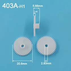403A 0.5M 21MM Gears Modulus 0.5 40 Tooth Plastic Gear Wheel Motor Fitting Toy Accessories 10pcs/lot