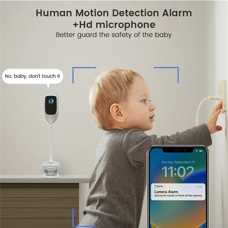ELEC-4MP FHD Wireless WIFI Camera PTZ IP CCTV Security Protector Monitoring Camera Automatic Tracking Baby Monitor EU PLUG