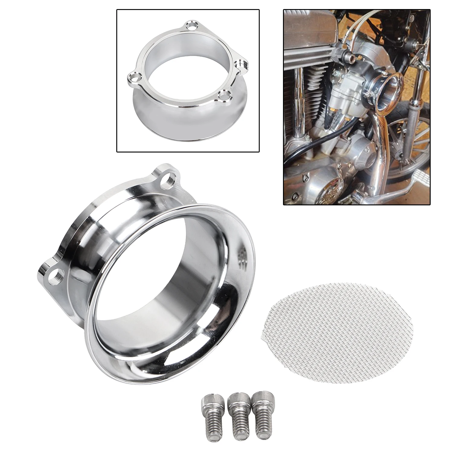 Motorcycle Velocity Stack Short Fit For Harley Electra Road Tour Heritage Glide King Softail FLSTC Sportster Dyna FXDWG FXDL