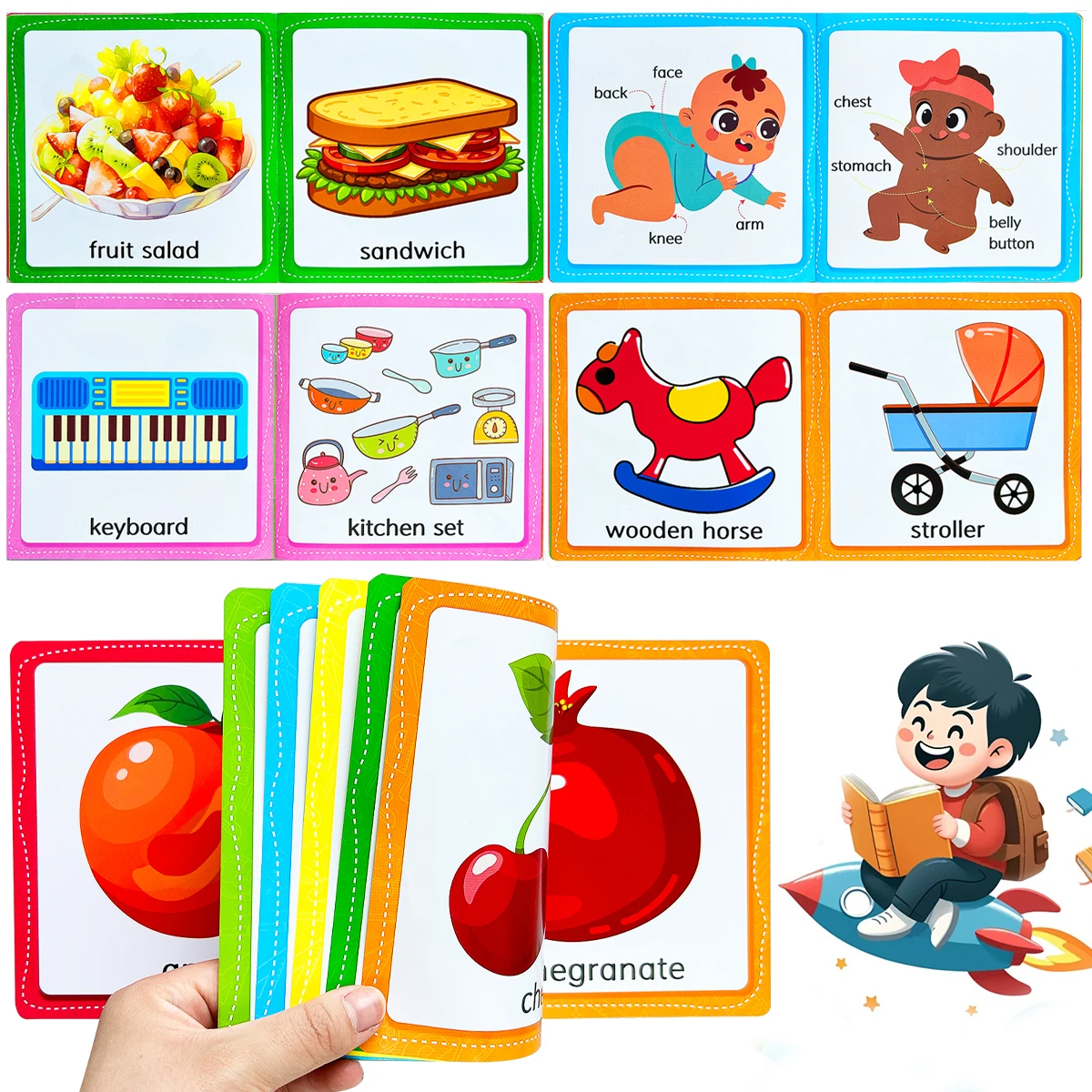 

Baby Item Puzzle Recognition My First Children's English Booklet Early Childhood Learning Educational Toy for Kids