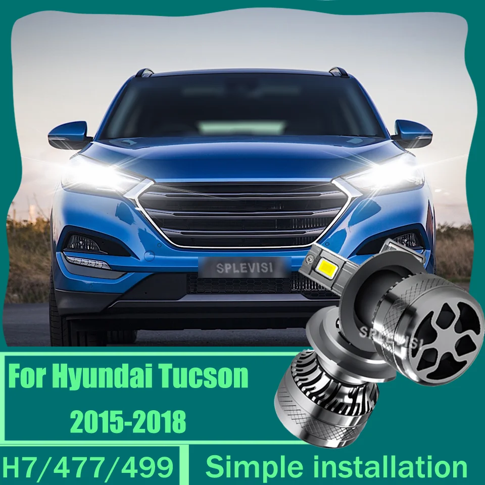 

2Pcs Newest Arrival H7/477/499 led Car Headlight Bulbs IP68 System Lights 2-Yr Warranty For Hyundai Tucson 2015 2016 2017 2018