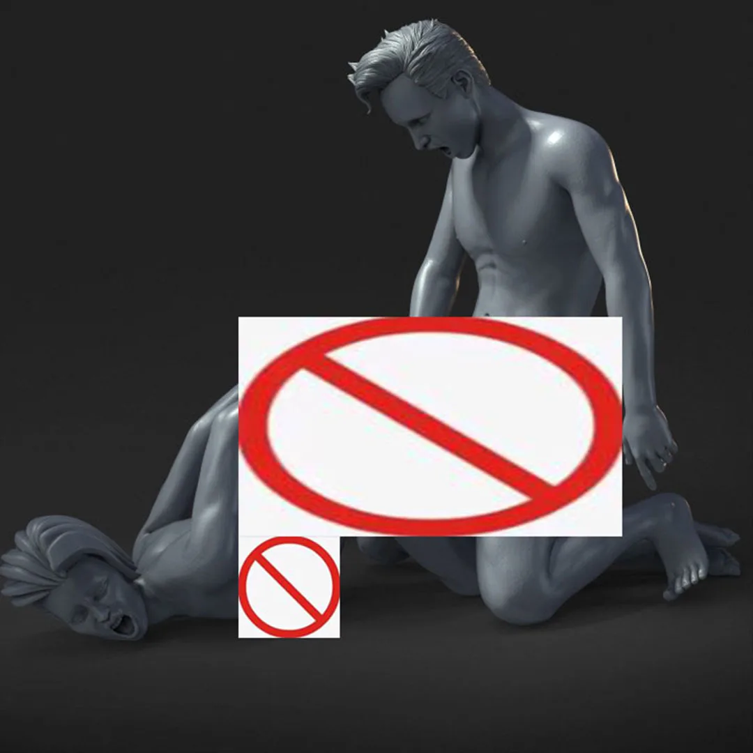 (1/35 = 50mm,1/24 = 75mm,1/18 = 100mm,1/16 = 120mm) Impresión 3D, NSFW, figura de resina modelo en miniatura gk, kit sin montar y sin pintar