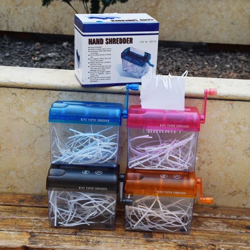 آلة تقطيع يدوية محمولة لمستندات المكتب الورقية بحجم وإيصال فاتورة التذاكر