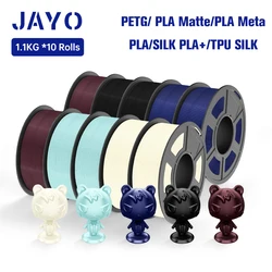 JAYO PETG/PLA Matte/PLAMeta/SETA PLA+ Filamento 1.75MM PLA 3D Filamento per stampante 3D FDM TPU SETA Materiali di stampa 3D