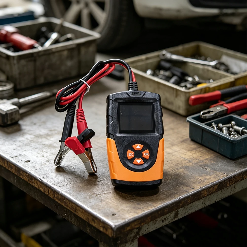 12V 24V Battery Testing Device for Lead-Acid Batteries in Cars Motorcycles Forklifts and Other Vehicle Applications