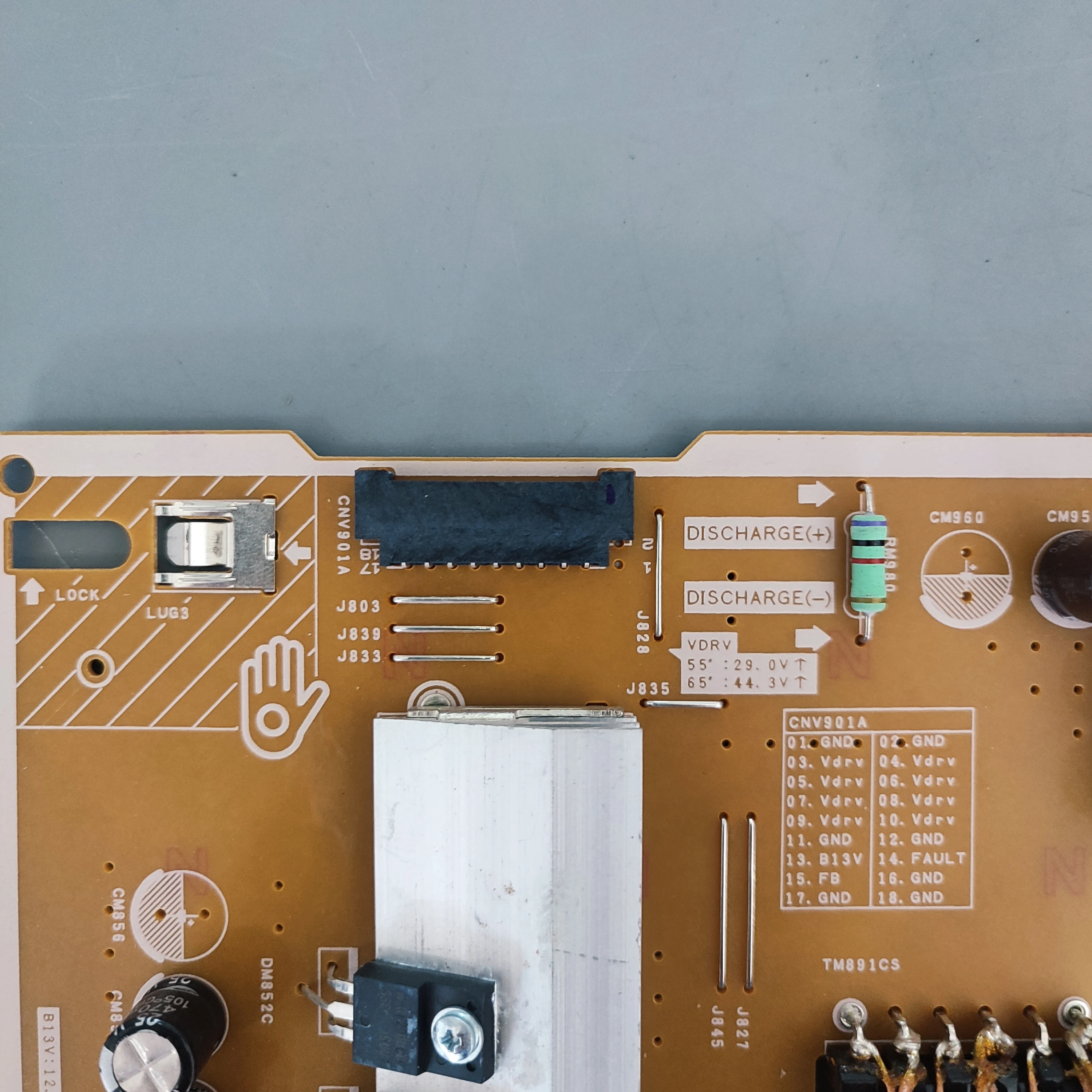 BN44-00986B L65S8NB_RSM  QA65Q80RAW POWER SUPPLY BOARD Has Been Tested To Work Properly Applicable FOR  TV(Refer to R452)