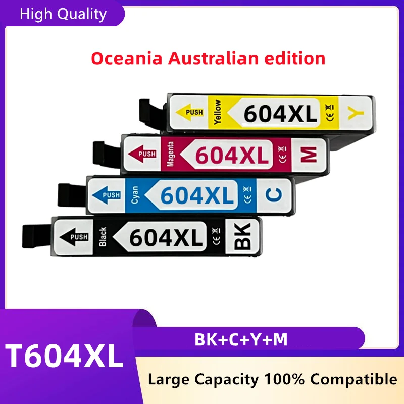 Oceania Australia Edition compatible with Epson 604XL cartridges for Epson WorkForce WF-2950 2930 2910 Home XP-4200 XP-3200 XP-2