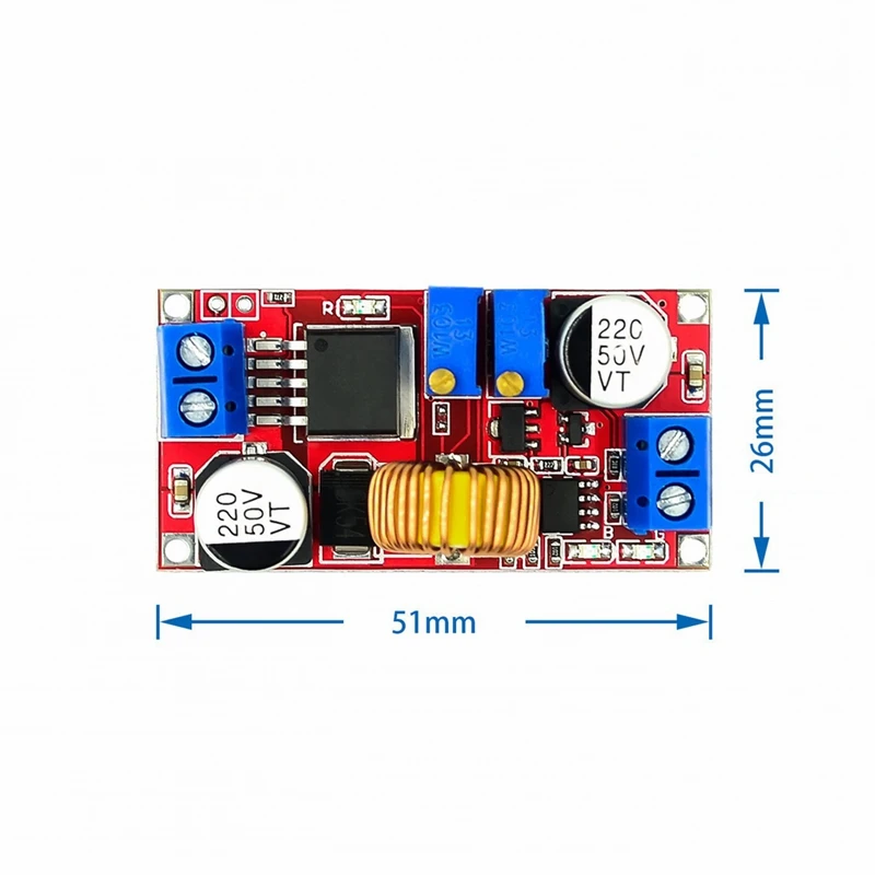 4Pcs XL4015 5A convertitore di alimentazione da CC a CC da 4-38V a 1.25-36V CC CV LED Driver scheda di ricarica modulo caricabatterie al litio