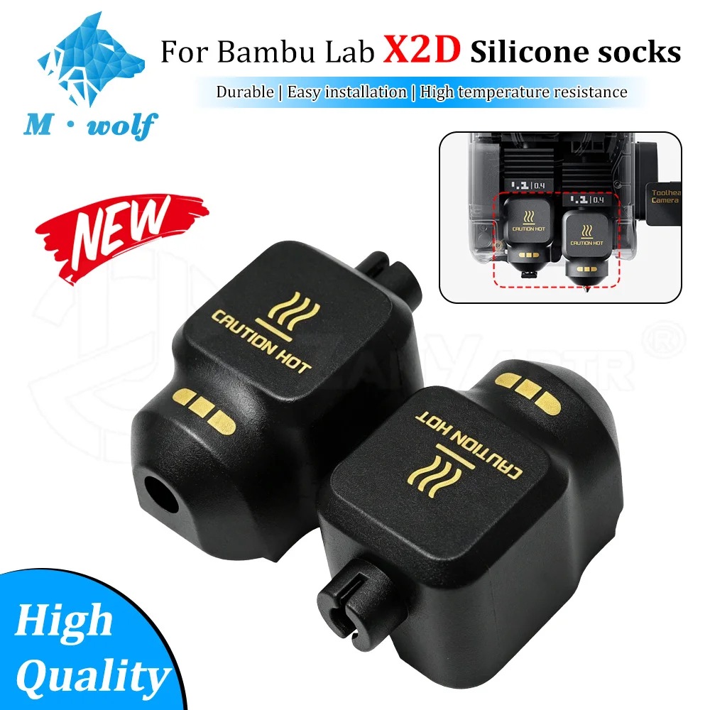 

Термостойкий силиконовый защитный чехол для нагревательного блока Bambu Lab X2D, запчасти для 3D-принтера